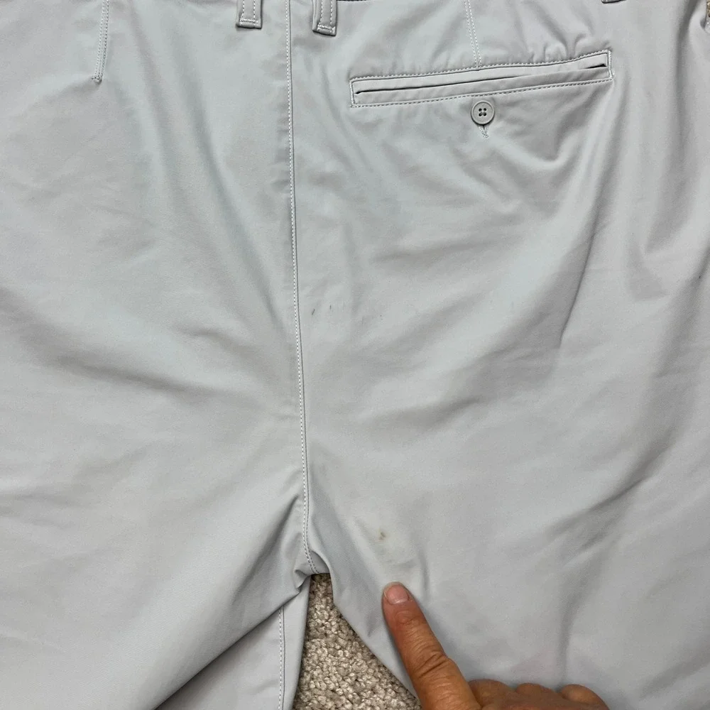 Rhone Shorts Mens 35 Gray Commuter Golf Stretch Lightweight Vented Performance